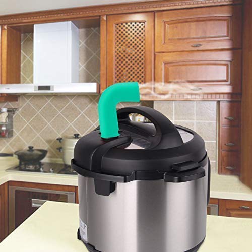 Steam Release Accessory Diverter Fits Instant pot 3, 5, 6, 8 Qt Duo & Smart Models Only, Made By High Grade Food Silicone，Helps Protect Cabinets-Green - Thumbnail 2