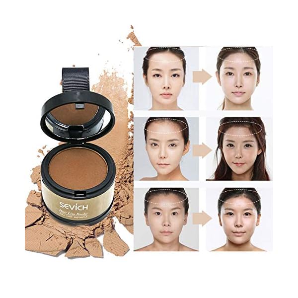 Hairline Powder, Hair Root Dye, Instantly Hair Color Shadow Cover Gray Hair Root, Hair Touch-Up, Thin Hair Powder 4g