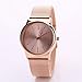 Creazy Fashion Womens Classic Gold Quartz Stainless Steel Wrist Watch (Rose Gold)
