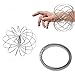eUniontech Kinetic Flow Ring,Multi Sensory Interactive 3D Spring Toy-Multi-Color