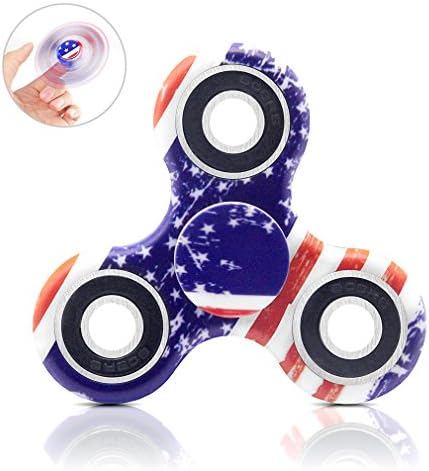 TAKAGISM EDC Fidget Spinner High Speed Stainless Steel Bearing ADHD Focus Anxiety Relief Toys for Children and Adults (camo flag)