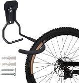 Maclean Bicycle Wall Mount Vertical Storage Hook Steel Hanger 20kg Garage view 3