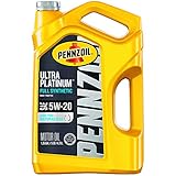 Pennzoil Ultra Platinum Full Synthetic 5W-20 Motor Oil (5 Quart, Case of 3)