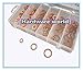 110pcs Metric Sealing Copper Washers, DIN 7603, DIY Hardware Box/Assortment