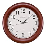 La Crosse Technology WT-3122A 12 1/2-Inch Wood Atomic Analog Clock (Kitchen)