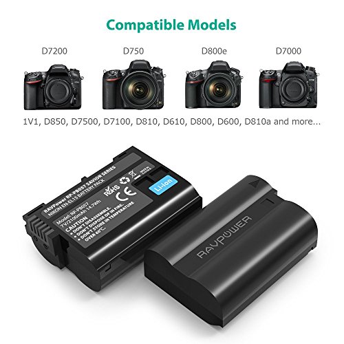 2 EN+EL15+RAVPower+Battery+Versatile+Charging