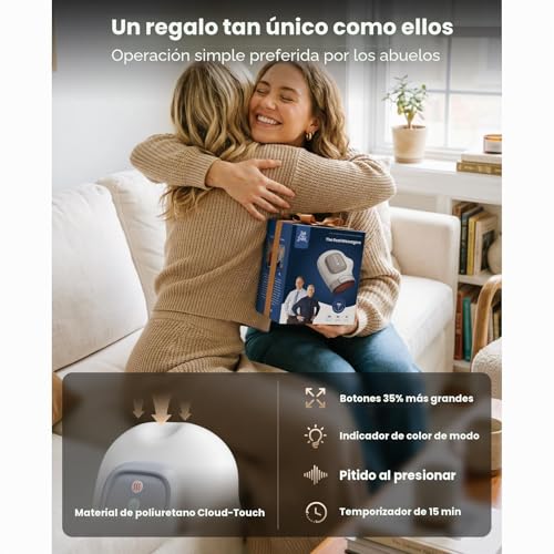 BOB AND BRAD Hand Massager with Compression and Heat, Cordless Electric Finger and Palm Massager 5 Intensity, Long Battery Life, Gift for Men and Women