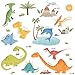 Decowall DW-1505 Dinosaurs Kids Wall Decals Wall Stickers Peel and Stick Removable Wall Stickers for Kids Nursery Bedroom Living Room