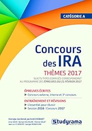 Concours des IRA, thèmes 2017