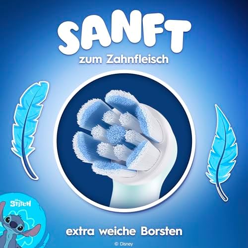 iO Aufsteckbürsten Kids 6+ Disney Stitch, Blau, 8 Stück