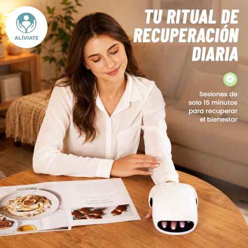 ALIVIATE - Electric Hand Massager with Heat - Relief Hand Arthritis Glove with 3 Modes and Timer - Carpal Tunnel Massager Ideal for Gift.