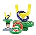 KOVOT 2-Player Inflatable Football Ring Toss Game - Game Rules Included (2 Goal Post Hats & 6 Rings)