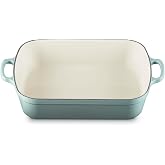 Le Creuset Enameled Cast Iron Rectangular Roaster, 5.25 qt., Sea Salt | 5.25 qt. (9.8" x 13")