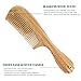 All Natural Hair Comb [Gift Box] - pureGLO No Static Detangling Wooden Combs - Handmade Natural Fine Tooth Comb