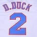 Mens Basketball Jersey #2 D Duck 90s Moive Space Jam Shirts