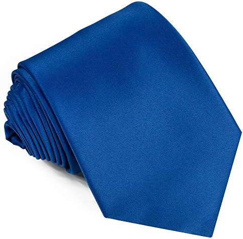 Ties For Men Satin Necktie - Mens Solid Color Neck Tie Wedding Neckties