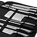 VonShef 9 Piece Assorted Kitchen Knife Carry Wrap Set With Zip Up Carry Case - Stainless Steel, Black