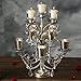 Amalfi Decor 8-Piece Dessert Cupcake Stand, Large Pastry Candy Cake Cookie Tray Tower Holder Plate for Wedding Event Birthday Party, Display Pedestal with Votive Candle Holders, Silver