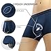 DAVID ARCHY Men's Underwear Micro Modal Dual Pouch Trunks Support Ball Pouch Bulge Enhancing Boxer Briefs for Men 3 or 4 Pack Navy Blue