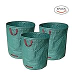 Coismo 3-Pack 70 Gallons Reusable Garden Yard Lawn Leaf Waste Bags