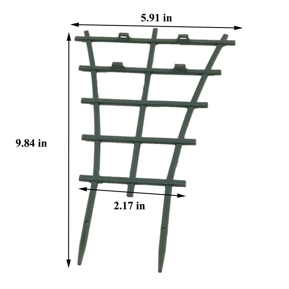 LouisaYork DIY Garden Plant Support,10Pcs Plastic Plant Trellis
