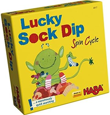 Haba Lucky Sock Dip Spin Cycle Game, Multi Color