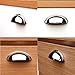 KOOFIZO 10 Pack 3 Inch Bin Cup Drawer Pulls Polished Chrome Cabinet Handles Chrome Cabinet Pulls for Kitchen Cabinets Drawer Dresser Cupboard Bedroom Bathroom
