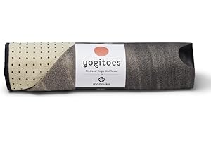 MANDUKA Yogitoes Yoga Mat Towel - Lightweight, Quick Drying Microfiber, Non Slip Skidless Technology, Use in Hot Yoga, Vinyasa and Power, 71 Inch (180cm), Heartwood 2.0
