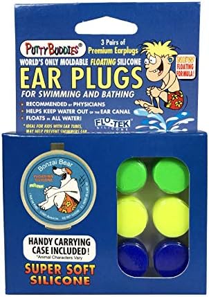 PUTTY BUDDIES Floating Earplugs 3-Pair Pack