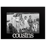 Malden International Designs Cousins Expressions Picture Frame, 4x6, Black