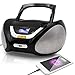 Lauson Boombox with Cd Player Mp3 | Portable Radio CD-Player Stereo with USB | USB & MP3 Player | Headphone Jack (3.5mm) CP545 (Black)thumb 4