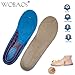 WOBAOS Memory Foam Orthopedic Silica Gel Shoe Insole, Sport Running Athletic Basketball Shoe Insoles Pads Inserts Pain Relief, Sports Insoles, Unisex Shoes.