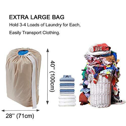 HOMEST Wash Me Bolsa de viaje para la ropa sucia de viaje de 28.0 x 40