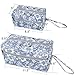 Luxja Small Yarn Storage Bag, Portable Knitting Bag for Yarn Skeins, Crochet Hooks, Knitting Needles (up to 8 Inches) and Other Small Accessories (Small, Flowers)