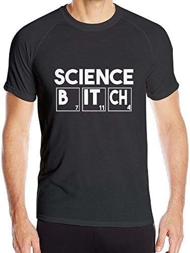 Science Bitch Man Novelty Round Collar Short Sleeve T-shirt