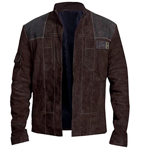 CHICAGO-FASHIONS Star Hero Wars Suede Leather Han Space Warrior Solo Jacket