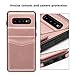 LakiBeibi Galaxy S10 Plus Case, Galaxy S10 Plus Card Holder Case, Premium Leather Folio Flip Galaxy S10 Plus Wallet Case with Card Slots Shockproof Protective Case for Samsung Galaxy S10+ - Rose Gold