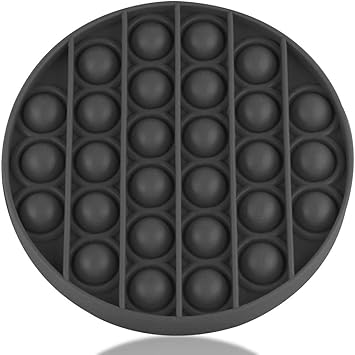 Amazon Com Fidget Toy 1pcs Push Pop Bubble Fidget Sensory Toy Autism Special Needs Stress Reliever Black Color Office Products