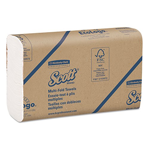 UPC 036000036503, Scott Multifold Paper Towels (03650) with Fast-Drying Absorbency Pockets, White, 12 packs of 250 sheets (3,000 per case)