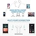 GJFeng Tech Wireless Bluetooth Earbuds, White Headphones with Built-in mic Noise-canceling Stereo Headset with Carrying Charging case for iOS/Samsung/Android… ……thumb 3