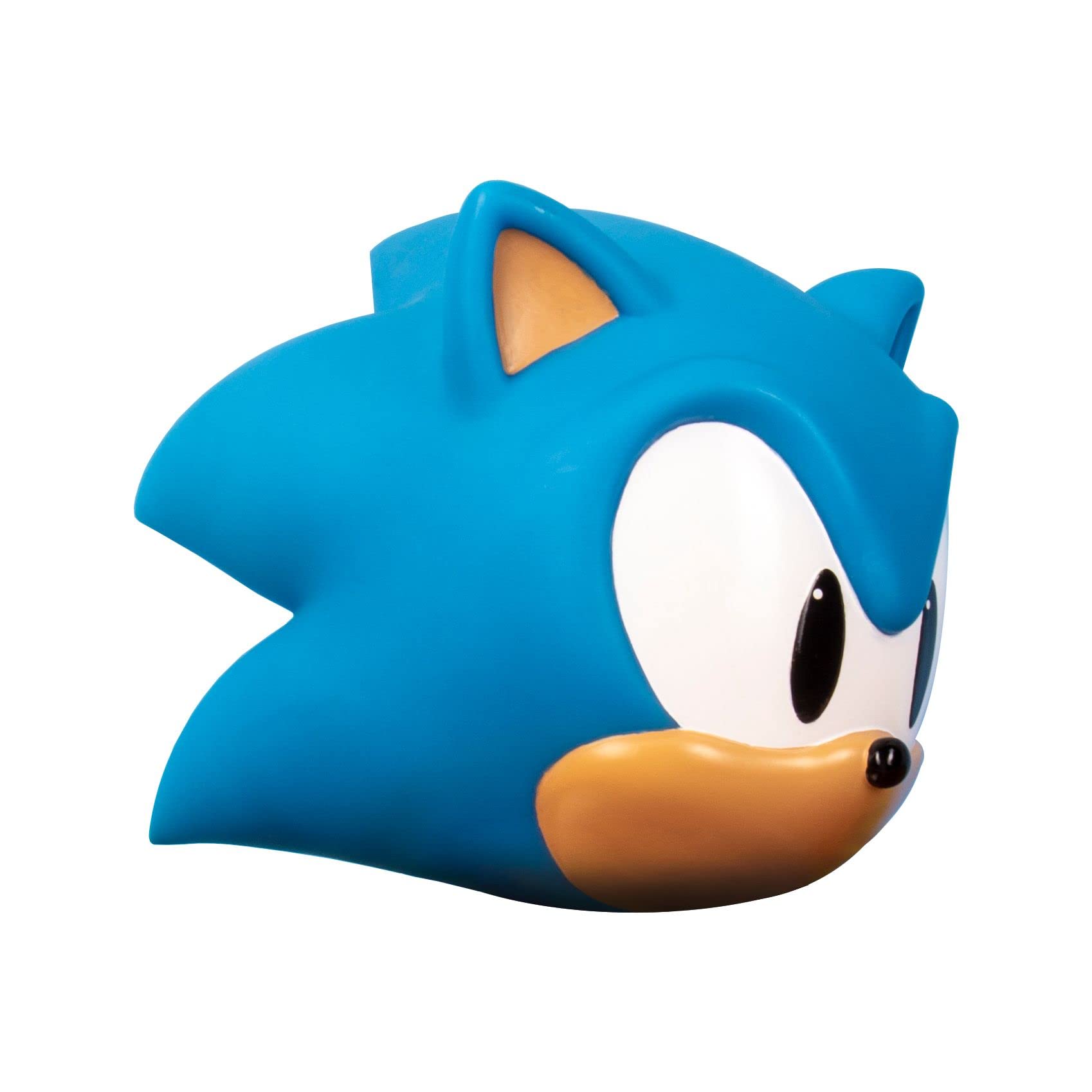 Fizz Creations Sonic The Hedgehog 3D Mood Light Night Light – Officially Licensed Sonic Head Shaped Soft-Glow Lamp, Battery Powered Ambient Light for Kids & Gamer Rooms.