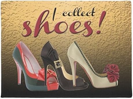 I Collect Shoes High Heels Pumps Stilettos Doormat Floor Mat Rug Inside Rubber Doormat 23.6''(L) x 15.7''(W)