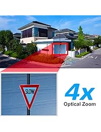 jennov Full HD 2.0 MP 1080P WIFI IP Wireless Cámaras de Seguridad Exterior CCTV Cámara PTZ Pan Till Zoom Impermeable con visión diurna y nocturna 16 G tarjeta TF incorporado Mobilephone visión remota