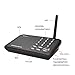 Qniglo Wireless Intercom System 10 Channel 1/2 Mile Long Range FM Intercoms Wireless for Home and Office (4 Stations Black, 2018 New Version)