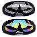 Ski Goggles 2 Pack Snowboard Goggles Skate Glasses Motorcycle Cycling Goggles UV400 Protection Windproof Dustproof Anti-Glare Lenses for Men Women Youth Kids