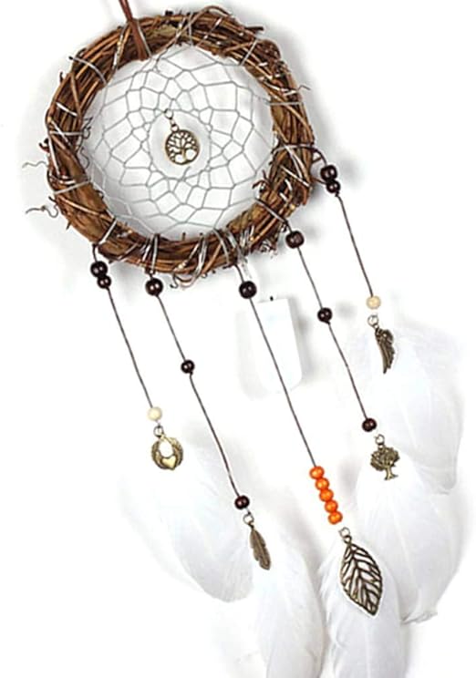 Hotaluyt Red Circular Tradicional Nativa Americana Atrapasuenos