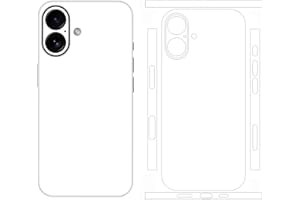 Skin Sticker Compatible with iPhone 16, 17 Pro Max, Phone Cover Protector White Film Vinyl Decal for Camera, Side (for 16)
