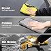 Tsumbay Microfiber Cleaning Cloth 16'' x 16'' Microfiber Car Cleaning Cloths 400gsm Thick Premium Professional Soft Towel 6pack Super Absorbent Drying Detailing Waxing Towel for Cleaning Home/Office