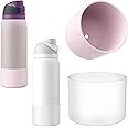 yoelike 2PCS 2 Colors Silicone Water Bottle Boot for Owala, Anti-Slip Protective Sleeve for FreeSip/Twist/Flip, Watter Bottle Accessories, Bottom Bumper Cover, Dishwasher Safe, BPA Free