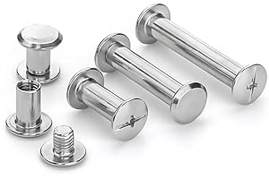ANRUIDE Chicago Screws M5 304 Stainless Steel Screw Post Binding Leather Screw for DIY Leather Bookbinding Bag Decoration(59)